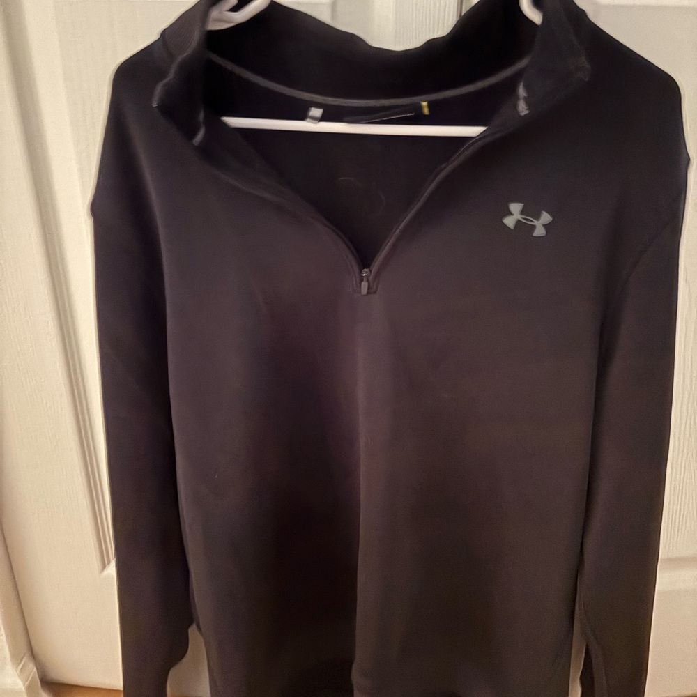 Under Armour Charcoal Quarter-Zip Top - Size L